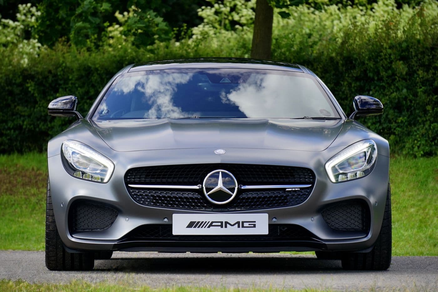 Silver Mercedes sedan for corporate chauffeur and executive transfers